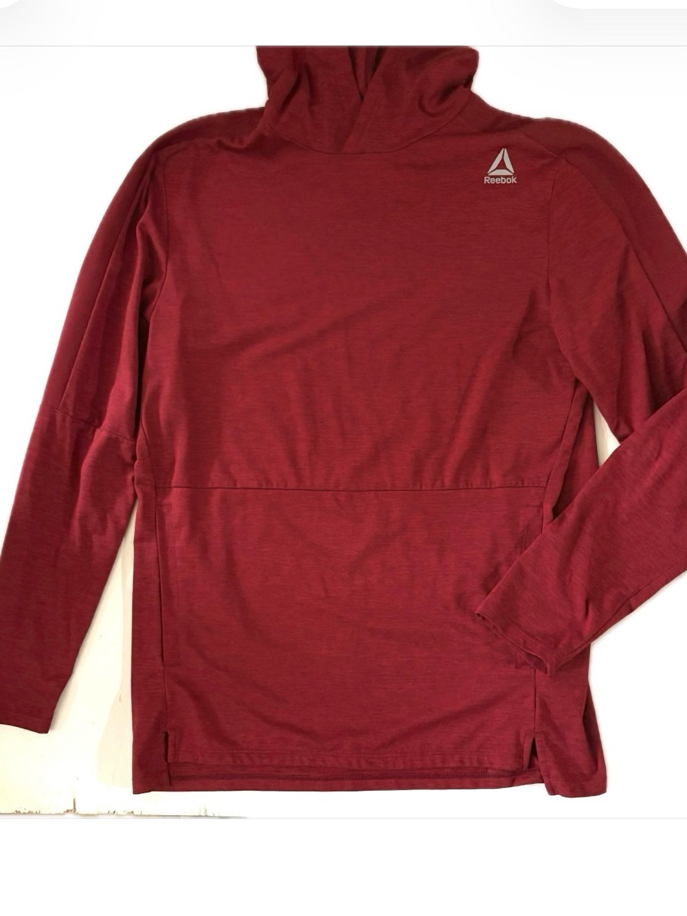 Reebok Boy’s Maroon Hoodie Pullover Heather Red